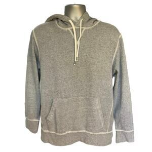 Vintage American Eagle Heather Gray Pullover Hoodie Size M